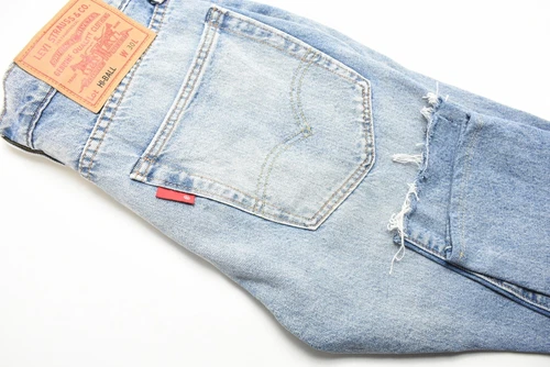 Levi's H-Ball Premium Jeans Herren Konisch W30 Reißverschluss - Picture 5 of 11
