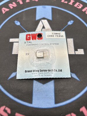 Grand Wing Servo. GWS. X'Tal / Micro Crystal. Channel 43. 72.650