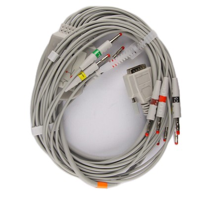   Machine Lead Cable Banana Plug 4.0 for EDAN SE-1200 SE-1201 SE-12 SE-300 #F4