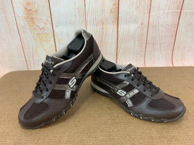 Skechers Speedsters Woman's Size: 7.5 Brown Suede Lace Up Shoes