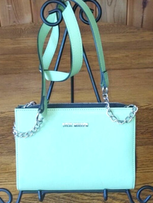 Steve Madden Small Celery  Green Crossbody Clutch Multi Section Convertible Bag