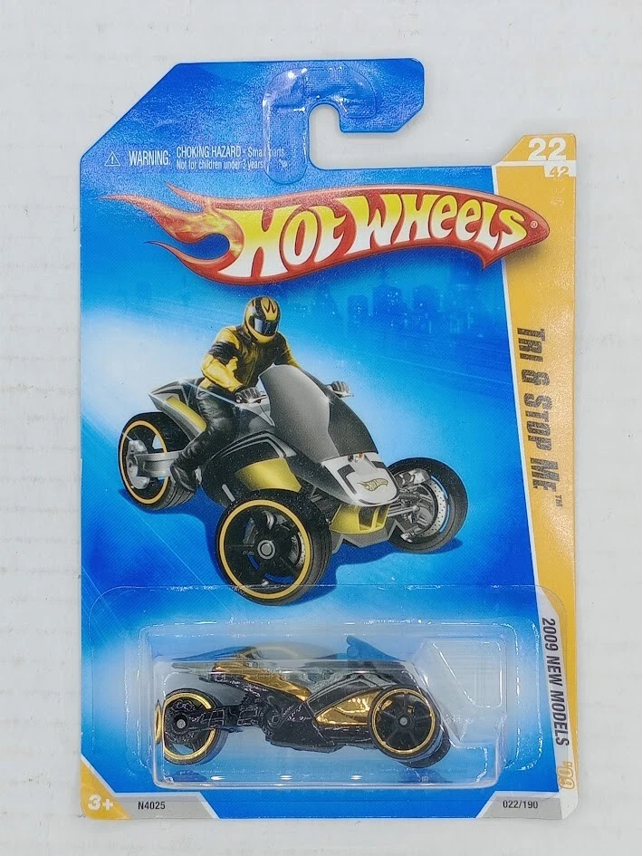 Hot Wheels TRI & STOP ME ATV 2009 New Models 09 Gold Black Silver 22/42 NIP - Image 2 of 3