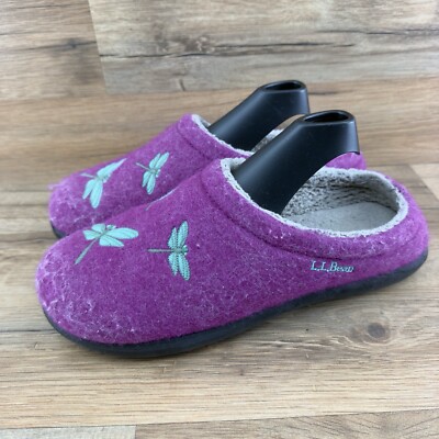 LL Bean Bean Daybreak Scuffs Motif Size 10 Woman's Slippers