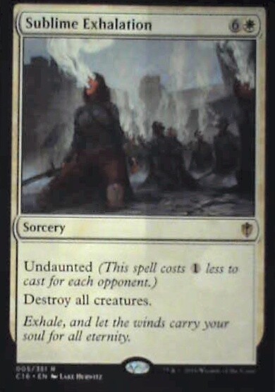 Sublime Exhalation - Commander 2016: #5, Magic: The Gathering Nm R154