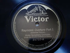 Victor Symphony Orchestra 78rpm Single 12-inch Victor Records #35737 Raymond 