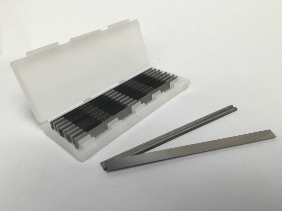 Cuchillas cepilladoras eléctricas 75,5 mm acero de alta velocidad Black & Decker DN750 BD750 x 10 nuevas en caja Foto 3 de 4