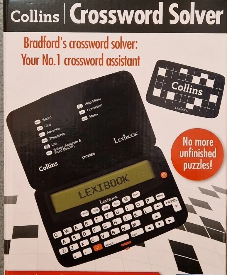 Lexibook Collins Bradfords Electronic Crossword Solver Game CR753EN