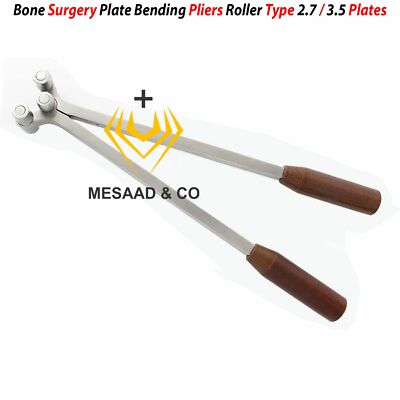 New Orthopedic Plate Bending Pliers Roller Type 2.7/3.5 Plates Bone Surgery 