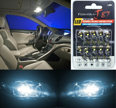 Canbus Error LED Light 168 White 6000K Ten Bulbs Interior Map Upgrade Stock Lamp