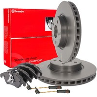 Brembo Bremsscheiben 322Mm BeläGe Wako Satz Vorne FüR Mercedes W212 W204 R172