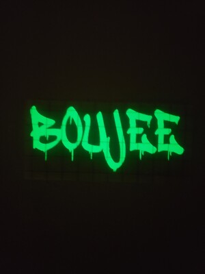 Glow In The Dark Vinyl Decal Sticker Green Drip Effect Phones Laptops Decor New
