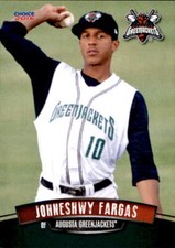 2016 Augusta Greenjackets Choice #11 Johneshwy Fargas Trujillo Alto Puerto Rico 