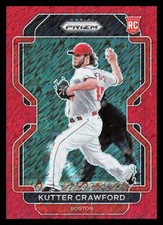 2022 Panini Prizm Kutter Crawford Rookie Red Shimmer Prizm /7