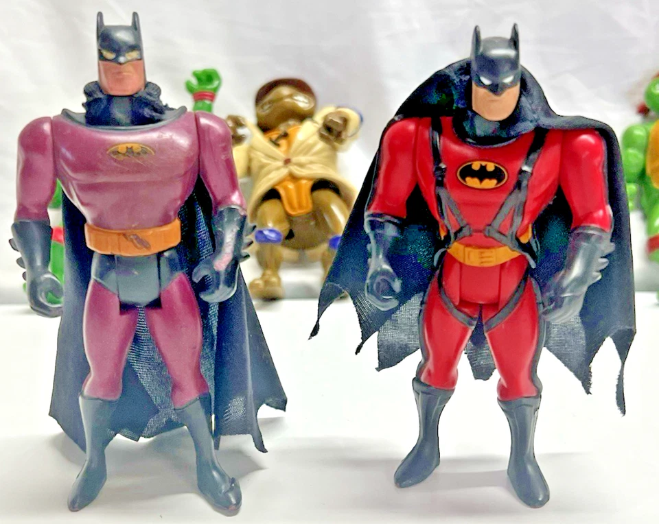 *VTG* 1980s- 1990s Action Figure 9 Piece Lot TMNT Batman Spider-Man Biker Mice - Image 3 of 4