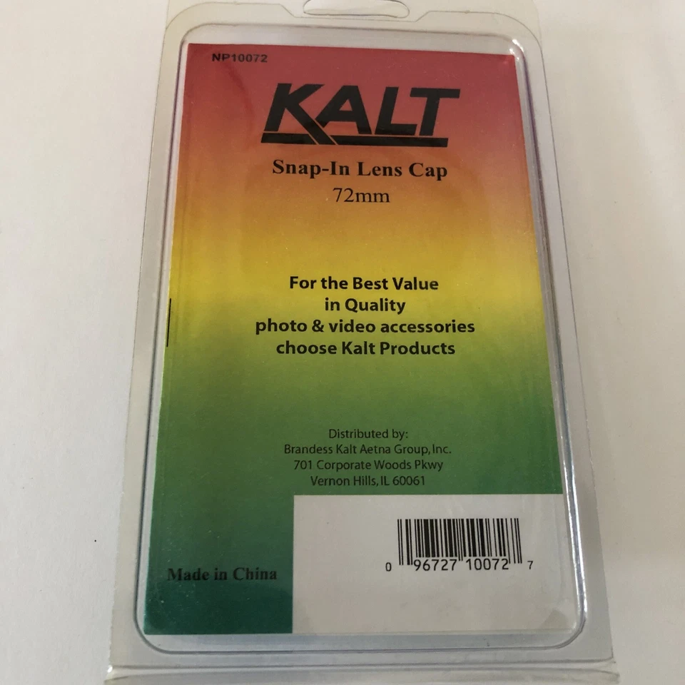 Kalt Snap in Lens Cap 72mm New NOS Replacement Lense Cap For 72mm Camera Lenses - Image 2 of 3