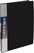 Original Art Profolio 8.5X11 Black Art Portfolio Binder with Plastic Sleeves wit