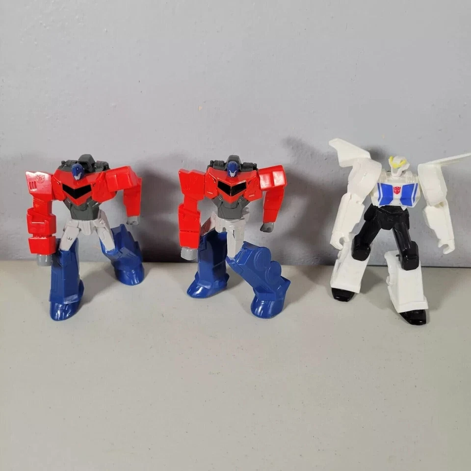 Lote de juguetes Transformers - Optimus Prime y Bumblebee - Mini figuras - Variante blanca  Foto 4 de 4