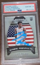 James Wiseman Signed 2020-21 Prizm Draft Picks Global Prospects PSA 10 GEM MT