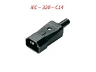 3 Pin Kettle Male High Quality IEC DJ Mains Connector C14 10A Plug UK