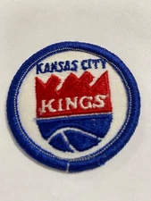 KANSAS CITY KINGS IRON ON ROUND PATCH 2 1/8”