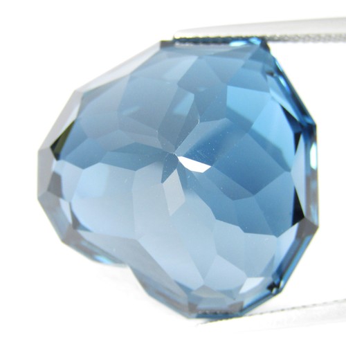 62,20 quilates Deslumbrante Natural Londres Topacio Azul Corazón Corte Personalizado Piedra Preciosa Ref-VDO - Imagen 2 de 4