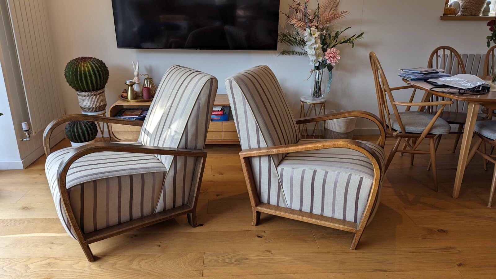 Pair Of Laura Ashley Darwin's Arm Chairs eBay