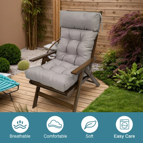 Outdoor Rocking Chair Cushion Set w/Ties Patio Waterproof Seat Chair Cushions US - Picture 10 of 56