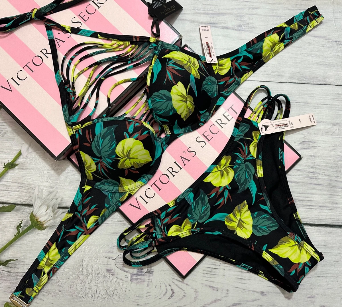 Haut De Maillot De Bain Victoria's Secret Rose Multicolore – Neuf Avec étiquettes