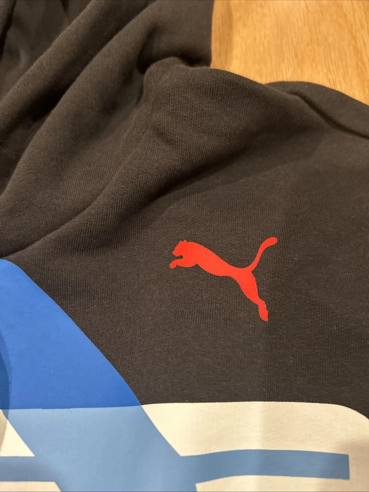 Suéter masculino PUMA USA OLYMPIC VILLAGE COM CAPUZ tamanho M 526304 preto novo com etiquetas - Imagem 2 de 4