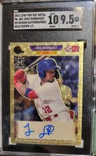 2021 Leaf Pro Set Metal Jose Rodriguez 89 design auto gold super 1/1 PA-JR3