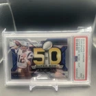 2015 Topps Chrome - Super Bowl 50 Die-Cuts Tom Brady #SBDC-TB PSA 9