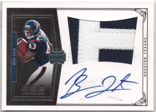 Ben Tate [Signature Material] #304 2010 Playoff National Treasures card