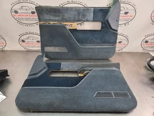 1994 GMC Sierra Truck Door Trim Panel Pair LH/RH, Power, Blue, Bare - OEM