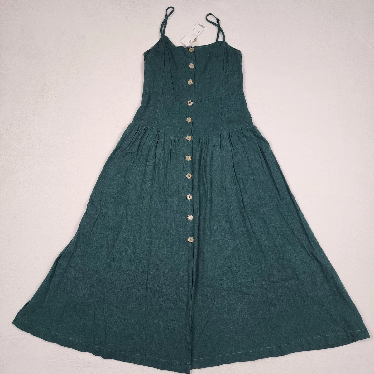 green mini dress long sleeve Gabella Dark Green Long Sleeve A-line Mini Dress with Crystal Trim XS / US 2 main image 0
