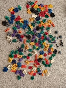 k'NEX Knex doubleshot coaster and 521 super value and extra cars used mixed lot