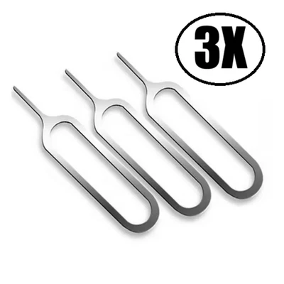 3x SIM Karten Pin Nadel Öffner Stift Slot Tool für iPhone, Samsung, Huawei, LG - Bild 1 von 3