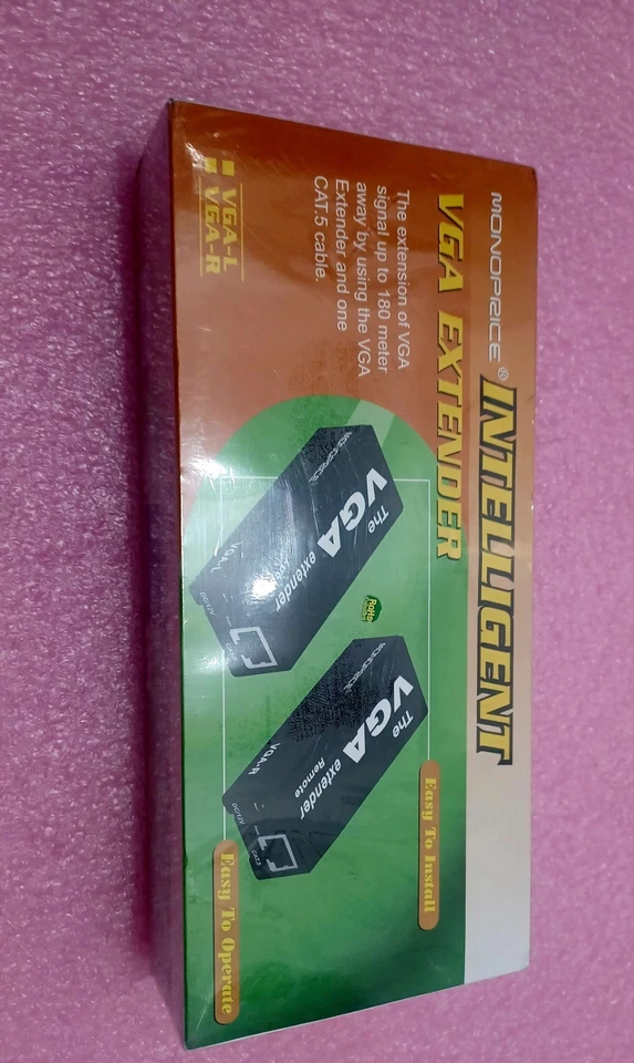 NEW/MONOPRICE INTELLEGENT VGA EXTENDER VGA-L & VGA-R Adjustable Signal - Image 3 of 4