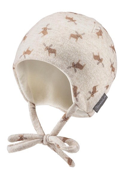 Sterntaler Neugeborenen Beanie Rentiere Baumwollfleece Jungen MüTze Natur 35-image
