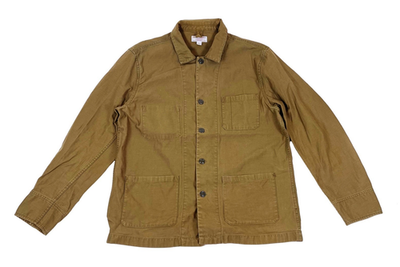 #ad J Crew Wallace amp; Barnes Duck Canvas Chore Coat Tan Size Large $80.00