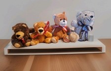 Hershey  s Russell Stover Valentines Brown Plush Bears Lot of 4 Cute Gift Set