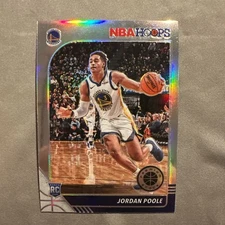 2019-20 Hoops Premium Stock Jordan Poole Rookie Silver Prizm NBA GS Warriors
