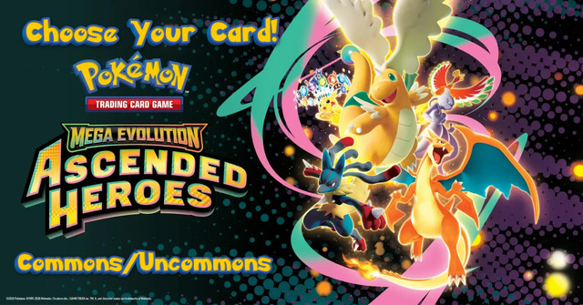 Pokemon TCG Mega Ascended Heroes - Choose Your Card! Commons & Uncommons NM/M