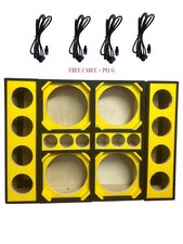 CHUCHERO FOR SPEAKER 12" 4 DRIVER BOX BRAZILIAN STYLE FREE CABLE PLUGS