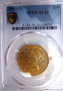1901-O LIBERTY GOLD EAGLE $10 DOLLAR NEW ORLEANS MINT RARE COLLECTOR DATE