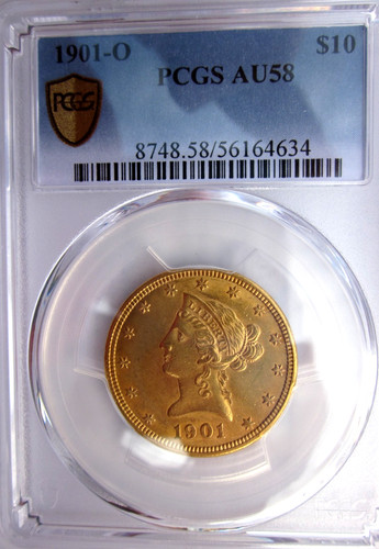 1901-O LIBERTY GOLD EAGLE $10 DOLLAR NEW ORLEANS MINT RARE COLLECTOR DATE