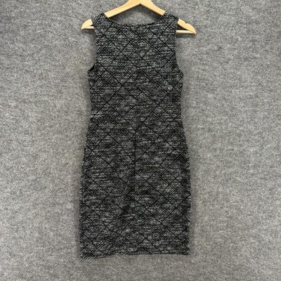 Hail3y:23 Dress Women S Gray Geometric Sheath Midi Sleeveless Cotton | eBay