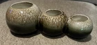 Vintage Rare Hull USA Pottery Planter Vase #105 Round 3 Hole Brown Black Green