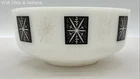 Federal Glass Snowflake Atomic Starburst Mixing Bowl 3.5 Qt Vintage