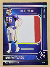 2025 Panini Silhouette Lawrence Taylor 2 color patch /25 New York Giants