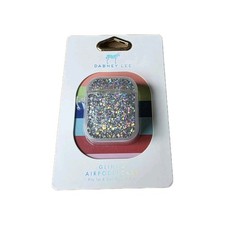 Dabney Lee Glinda Glitter Silver Airpods Case For 1st  2nd Gen New